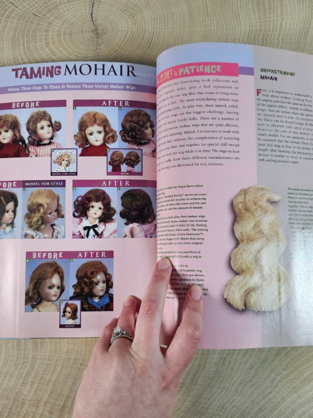 Doll Reader Magazine Toni Dolls Buyers Guide Taming Mohair Vintage February 1998 - Picture 9 of 9